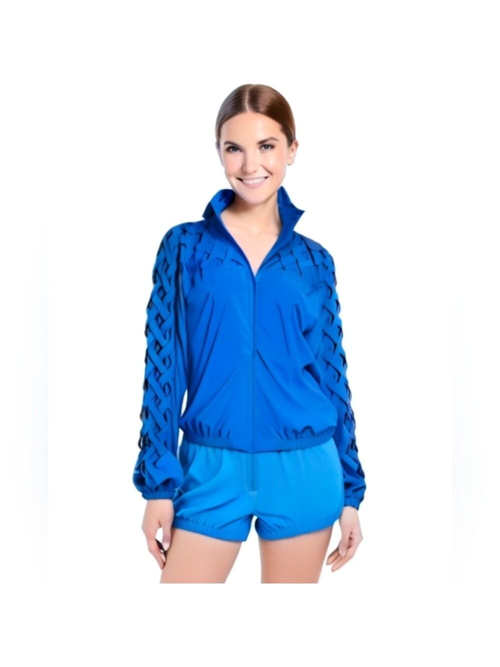 Teddi vintage blue bomber jacket size large